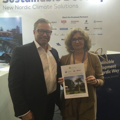 Our CEO Sigvald Harryson with State Secretary Eva Svedling