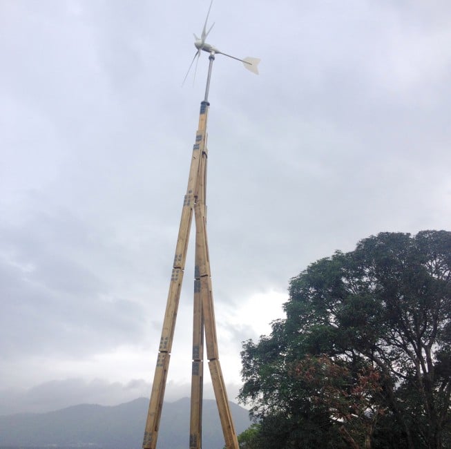 Tower erection is nearly complete